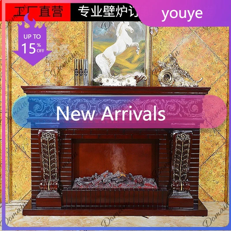 EW Foshan Factory Direct Electric Fireplace Insert Heater Realistic Flame Energy Saving Decorative U