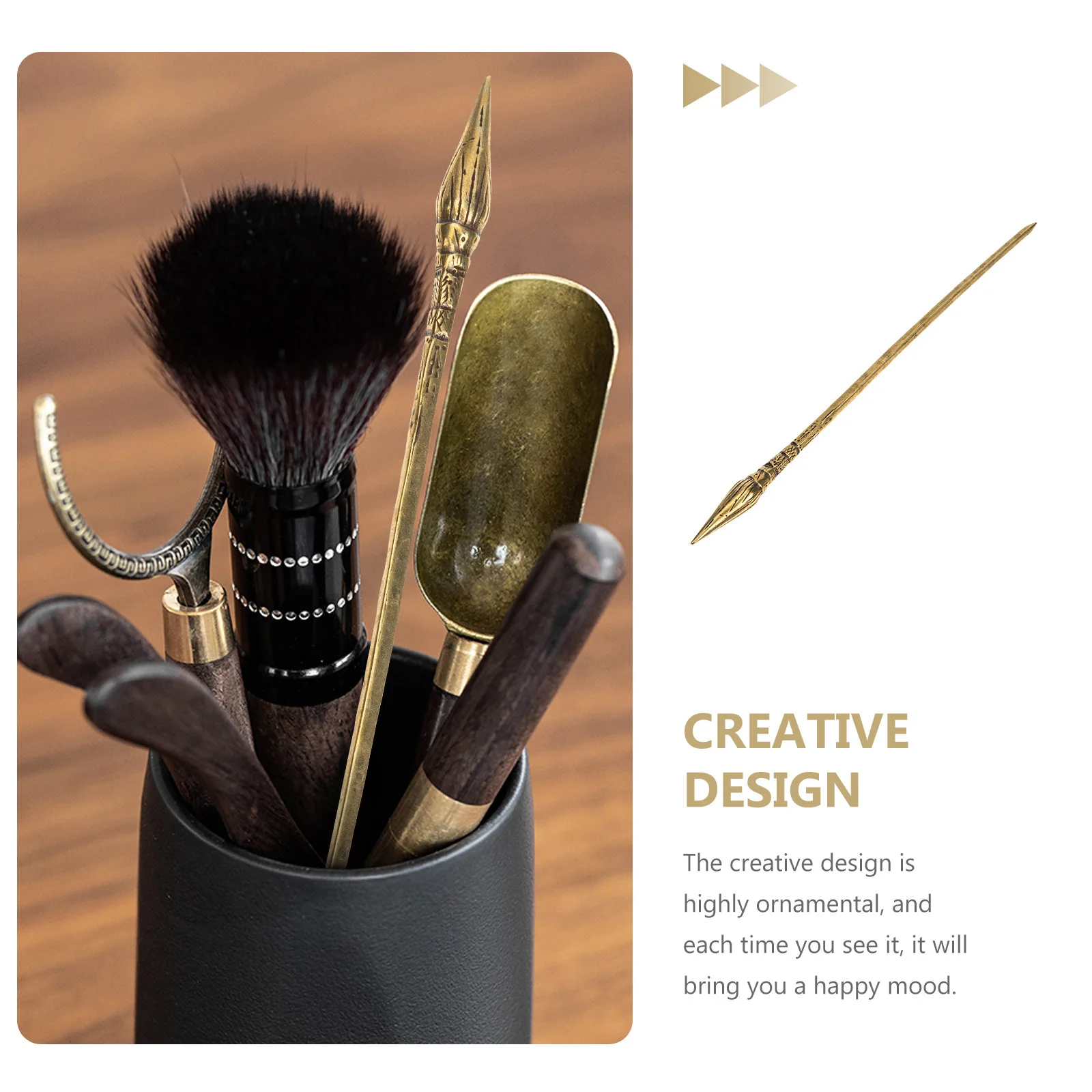 

Retro Copper Tea Needle 1 Piece Strong Compact Design for Easy Storage Tea Brick Splitting Tool Ideal for Home Office Use