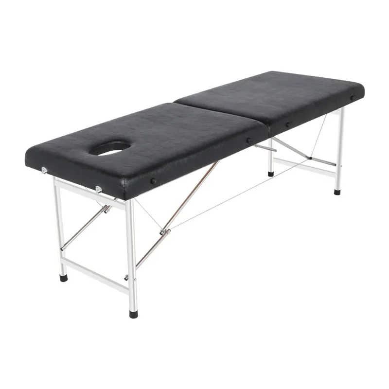 Cama plegable de Metal para masaje de tatuajes, mesa de terapia de Spa con ajuste de Metal, muebles suaves para salón de belleza