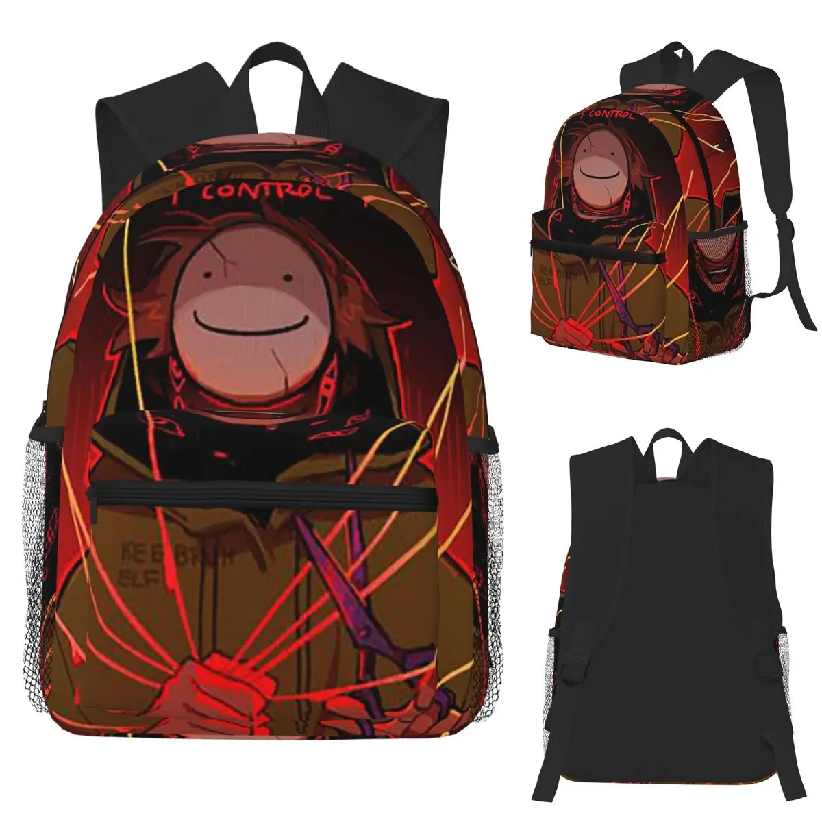 

Dream SMP Tommyinnit Student Backpack School Bag Hiking Travel Daypack for Boys Girls Fashion Bookbag Shoulder Bags