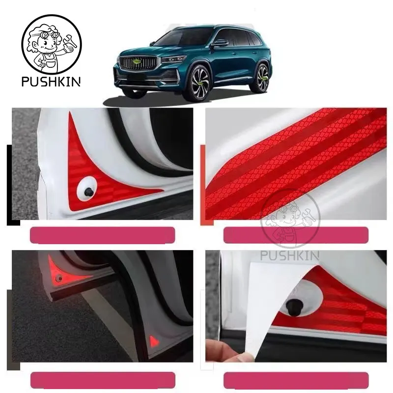 For Geely Monjaro KX11  2024 2023 car interior parts Anti rear collision warning sticker for front bumper of door accessories
