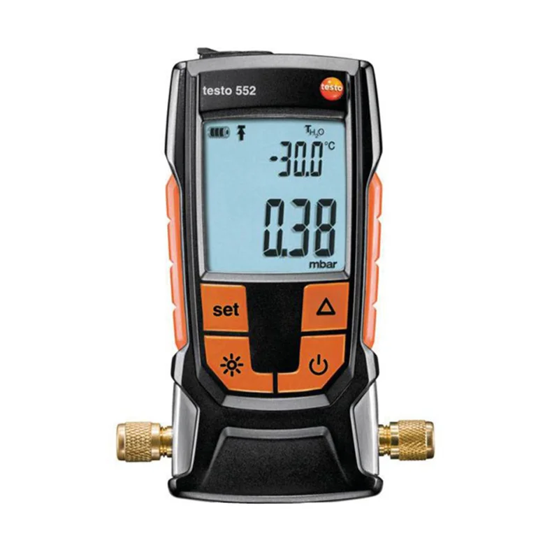 Testo 552 Digital Vacuum Gauge 0560 5522 Vacuum Measuring Instrument 0-26.66mbar Bluetooth-compatible