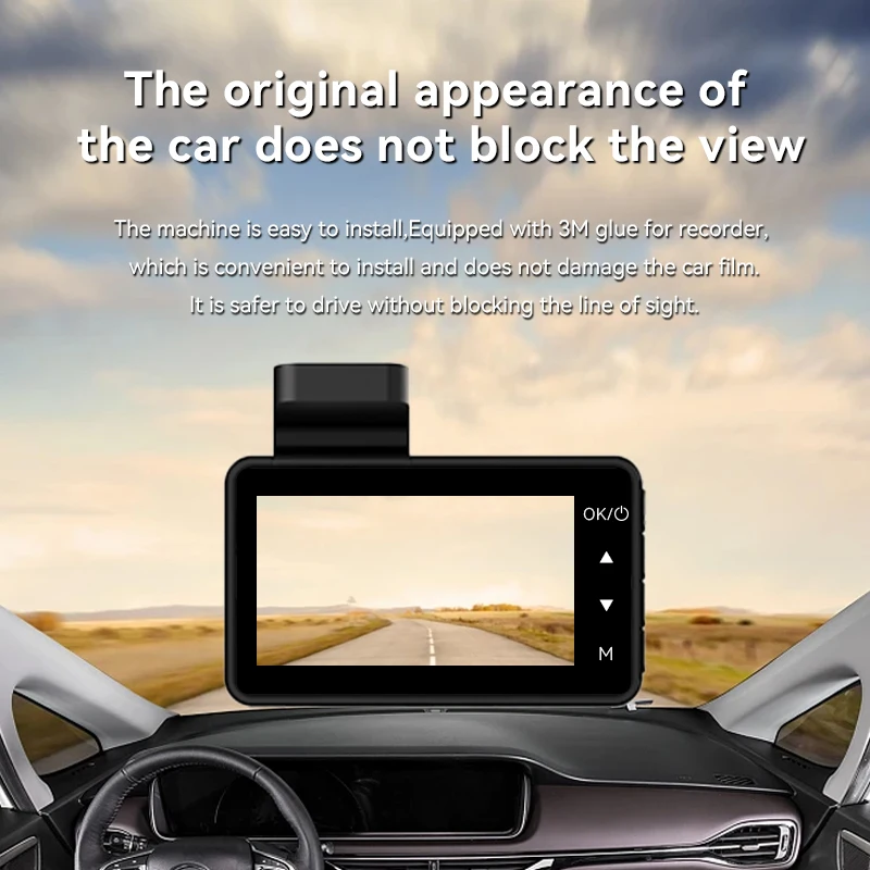 Null المصنع مباشرة HD 1080P عكس الكاميرا DVR حلقة تسجيل كشف الحركة للرؤية الليلية جهاز تسجيل فيديو رقمي للسيارات مسجل السيارة G الاستشعار 32 جرام #2