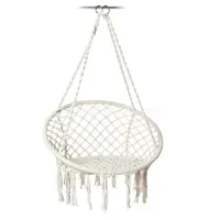 Nordic Garden Swing Cotton Rope Hammock Hanging Chair Handmade Knitted Indoor Outdoor Swing Bed Outdoor Furniture 150 KG