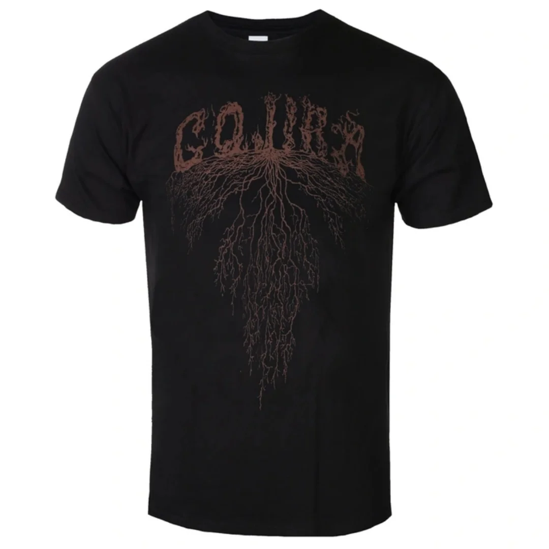 Camiseta Gojira ROOTS con patrones artísticos, camiseta de moda de verano para hombres y mujeres, camiseta de algodón informal, camiseta clásica de banda urbana