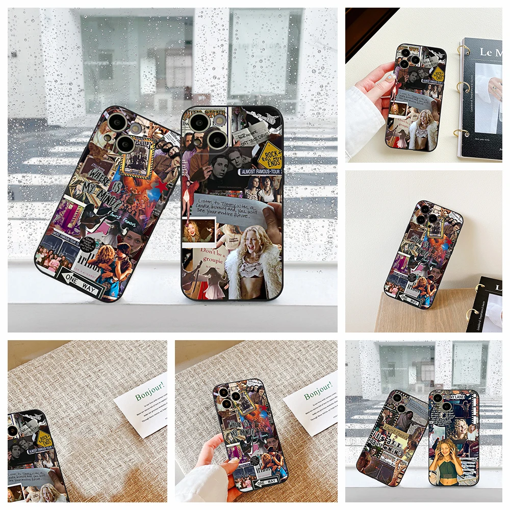 Почти известный чехол для IPhone 15, чехол для мобильного телефона для IPhone 15 14 13 12 Pro XR XS MAX 15 Plus SE 14 Pro, черные чехлы для Iphone