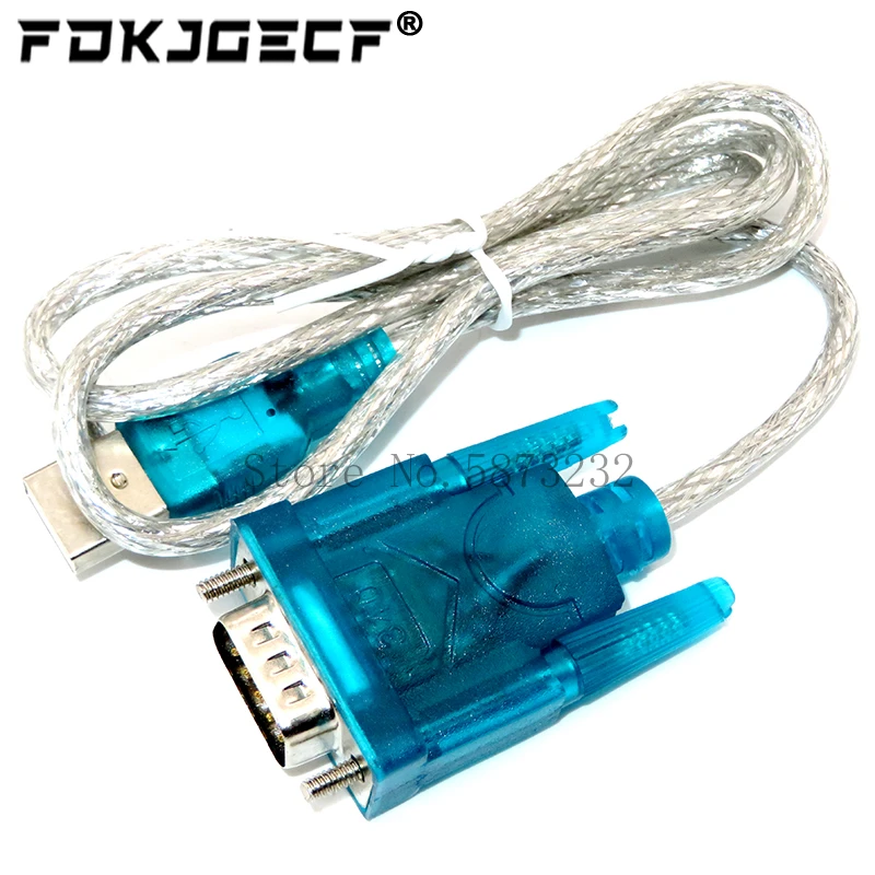 HL-340 جديد USB إلى RS232 COM ميناء المسلسل المساعد الشخصي الرقمي 9 دبوس DB9 مهائي كابلات دعم Windows7-64
