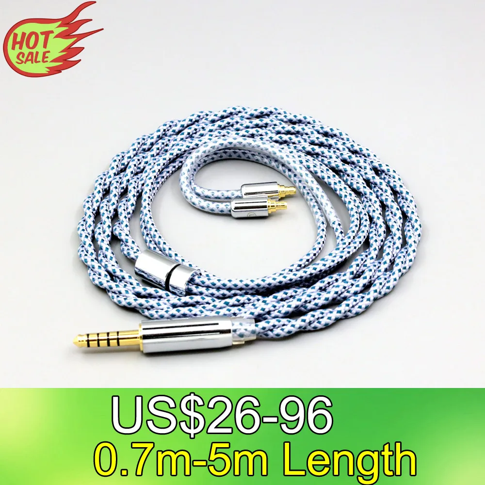 

99% Pure Silver Mix Graphene OCC Shielding Earphone Cable For Sennheiser IE100 IE400 IE500 Pro LN008632