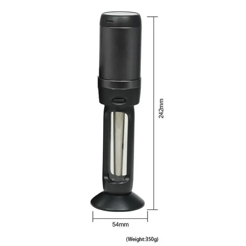 New 2 In 1 Electric Tobacco Grinder with Cigarette Filling Horn Tube Automatic Grinding Herbal Crusher Smoking Accessories