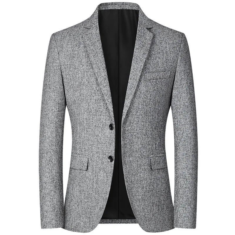 Business Casual Suit Jacket Thin Version for Spring and Autumn, Middle-aged Single-Breasted Blazer, Wrinkle-Free Men's Outerwear