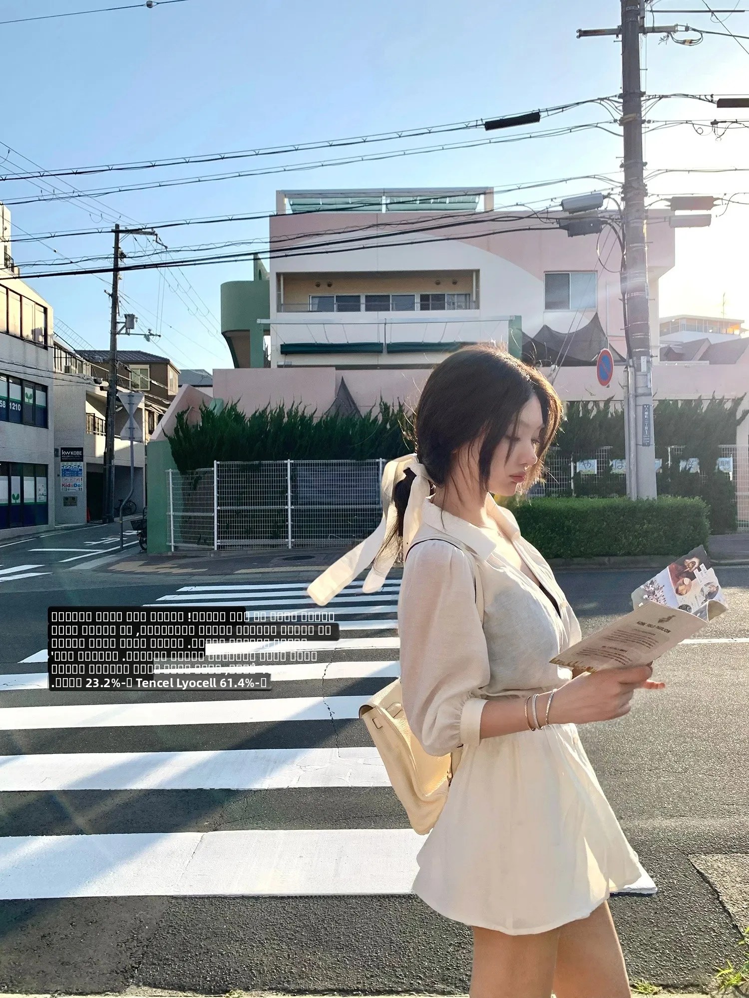 

Wuuus Acetate Lyocell Svel Mid-Sve Women's irt with Sa Sunscreen Seven-Foot Sve Ele Sle Thin Fabric