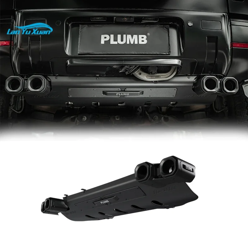 Plumb 2020+ Carbon fiber aluminum-magnesium alloy Exhaust Upgrade Kit for Land Rover Defender L663 130 110 90