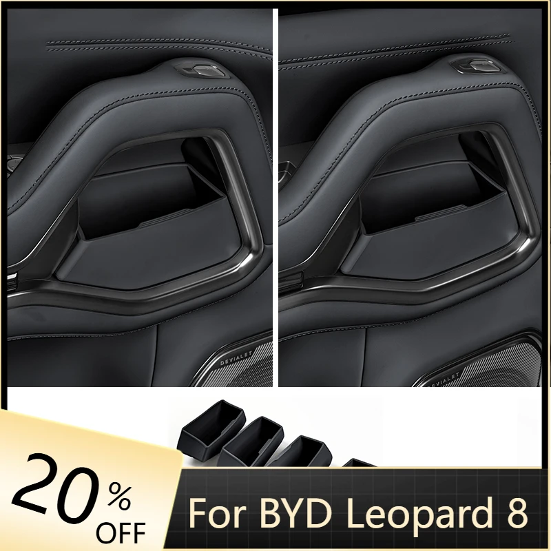 

Silicone Door Handle Card Slot Storage Box Water Coaster Storage Box auto Accessories For BYD Leopard 8 Denza B8 2024+