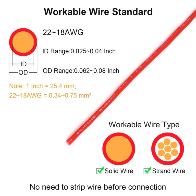 Double-wire Plug-in Connector With Locking Buckle Quick Electrical Cable Connector Snap Splice Lock Wire Easy Safe Splicing Into