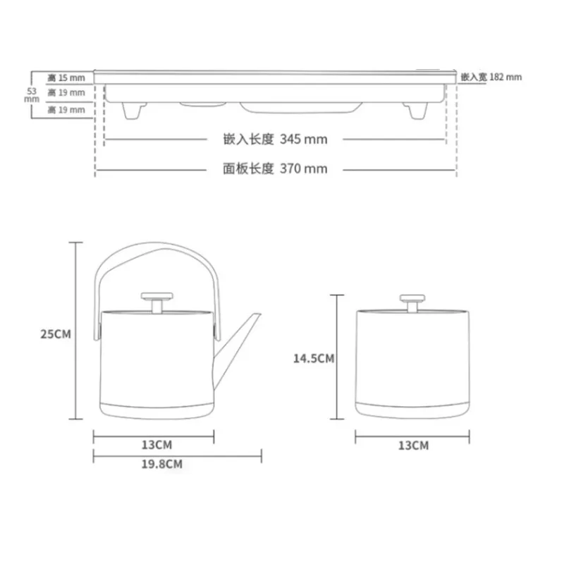 Removable tea table balcony tea side cabinet solid wood small tea table side tatami small coffee table