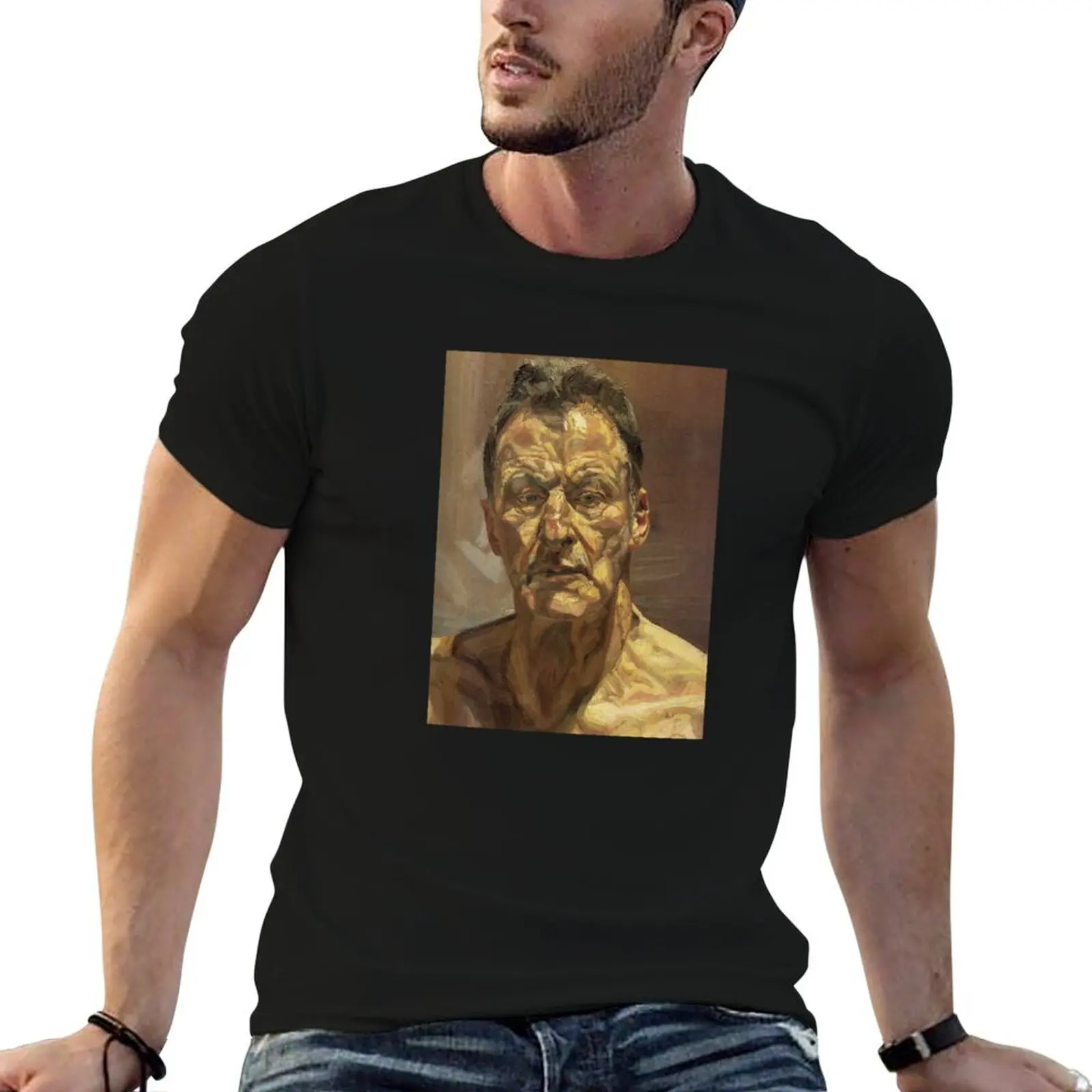 

oversize Self tshirt Lucian t Freud Portrait T-Shirt anime anime shirts