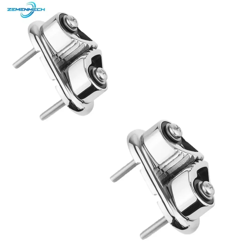 

316 Stainless Steel Boat Fast Entry Cam Cleat With Leading Rings Ball Bearings Rope Clamp Boat Cleats Kayak Marine Accessaries