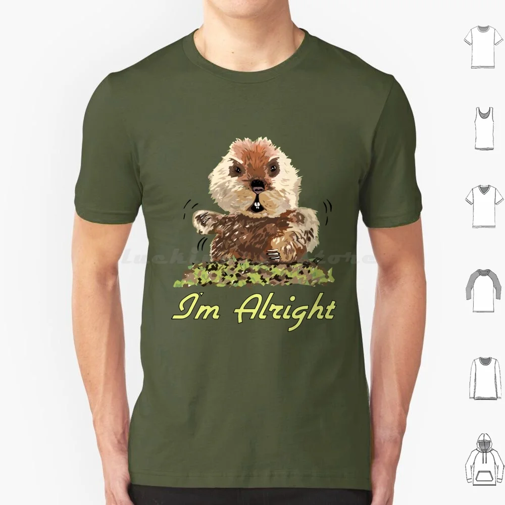 I'm Alright T Shirt Big Size 100% Cotton Gunga Galunga Caddyshack Carl Spackler Bushwood Ty Webb Country Club Caddy Shack