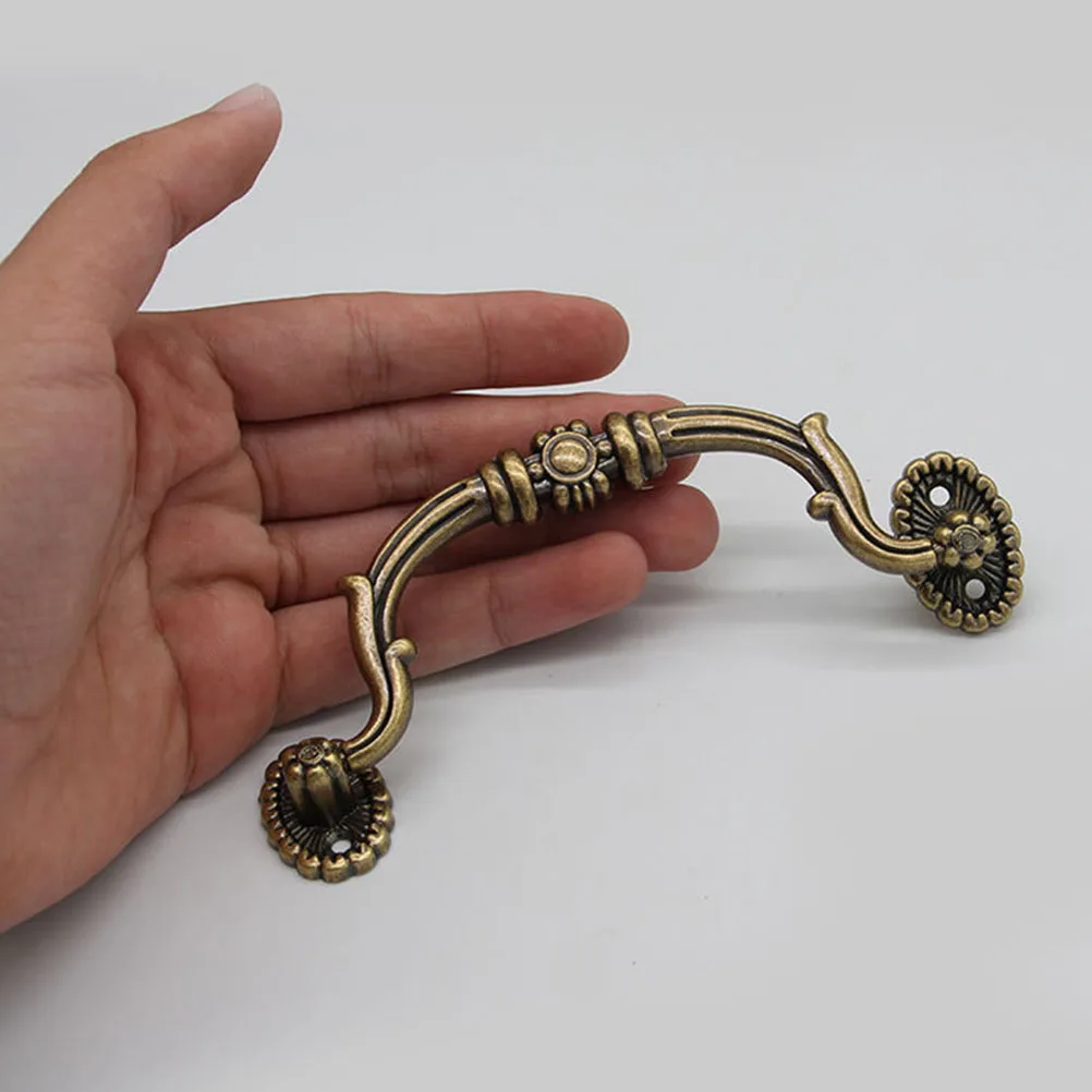 

10pcs European Style Drawer Pulls Cabinet Knobs Rustproof Smooth Finish For Kitchen Bathroom Wardrobe Cupboard Door Handle Pull