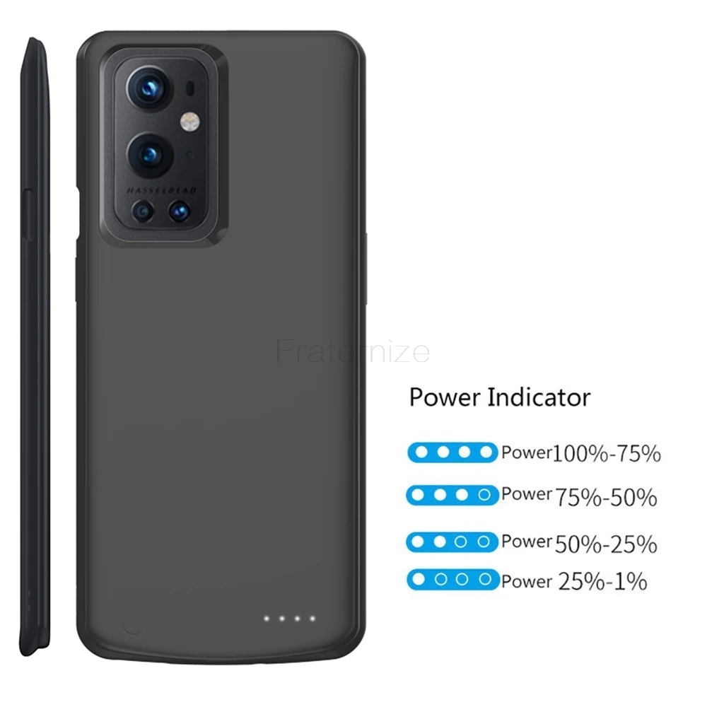 Power Bank Fall Für Oneplus 9 Pro Batterie Ladegerät Fall tragbare Erweiterte lade fällen Für Oneplus 9 9R USB Power abdeckung