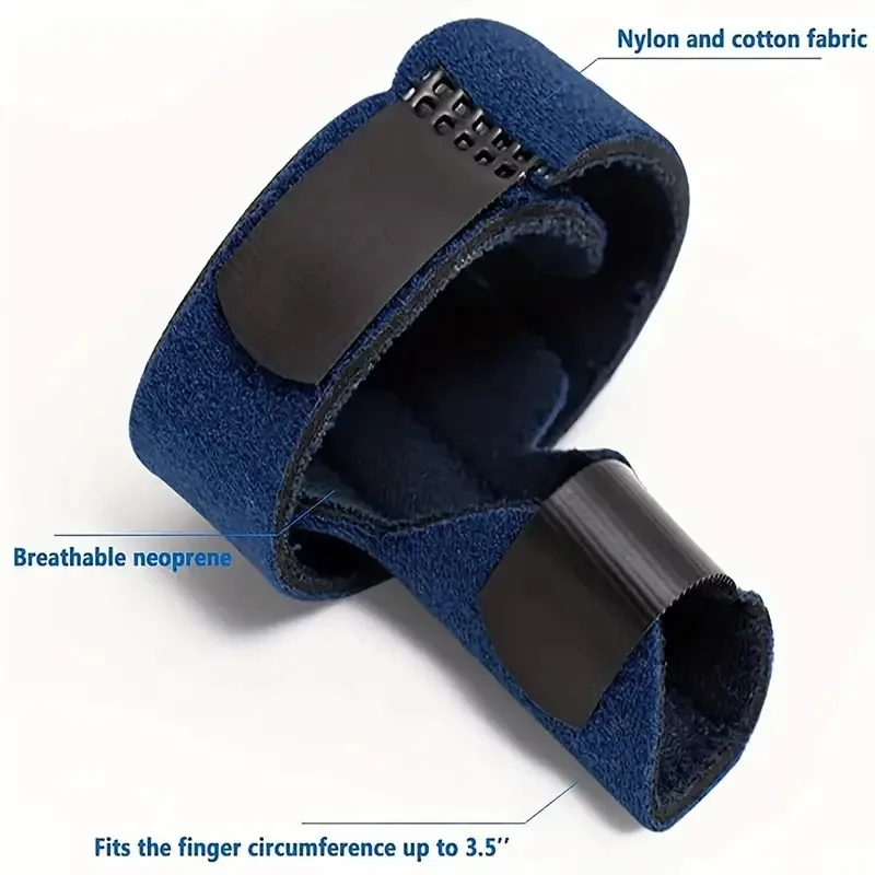 Finger Splint, Adjustable Finger Support Brace, With Fastening Strap For Alleviating Finger Locking, Popping, Bending