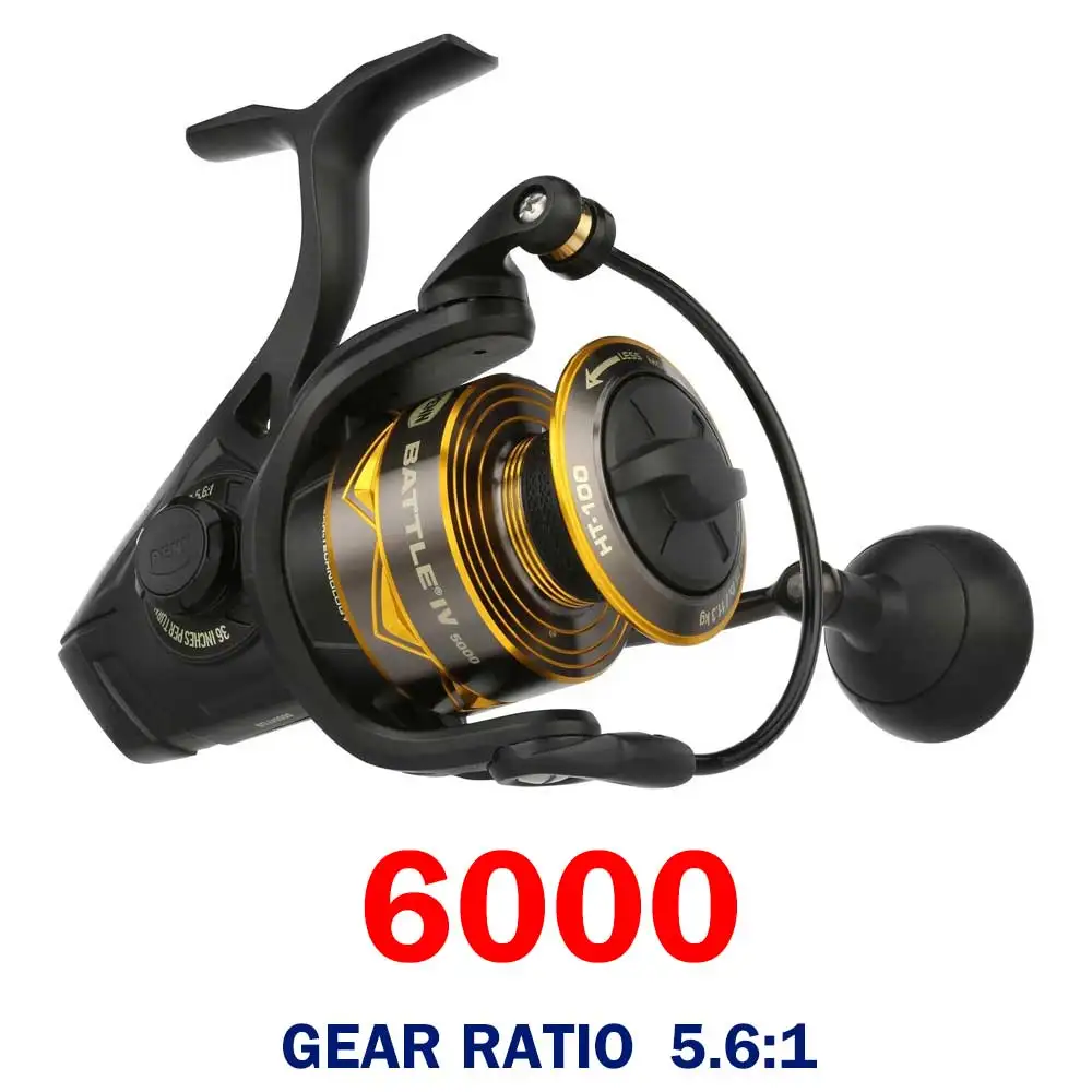 新しいペンバトル 4 スピニングリール 3000-8000 釣りリール 5 + 1 BB