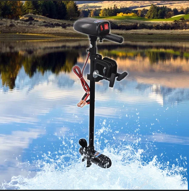 28LBS 12V Electric Motor Mounted Freshwater Trolling Motor for Inflatable Boats Small Canoe Kayaks Propeller