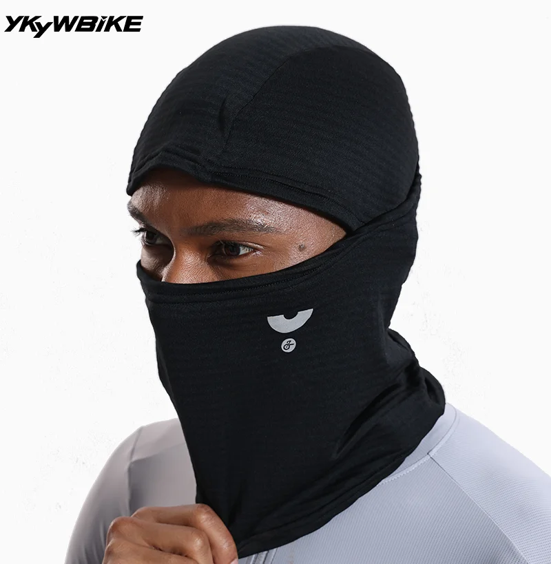 YKYWBIKE Winter Thermo Fleece Radfahren Maske Outdoor Sport Gesichtsmaske Reiten Kopfbedeckung Multi-szene Sturmhaube Atmungsaktive Fahrrad