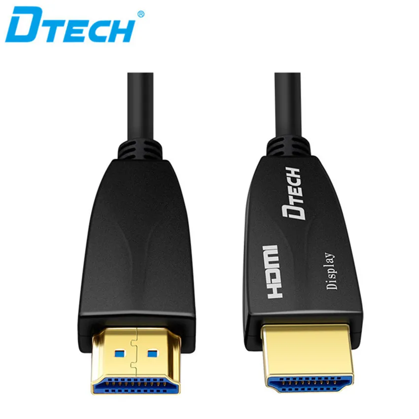 

Оптоволоконный кабель HDMI DTECH OD4,8 мм, позолоченный, 4K при 60 Гц, 444 для компьютера, оптоволоконный кабель HDMI