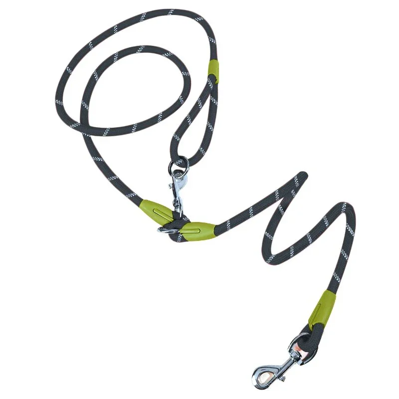 Guinzagli in nylon riflettenti Catena per cani da compagnia Corda di trazione Cavi che corrono Mani libere Guinzaglio per cani Accessori per cani di piccola taglia