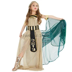 Cosplay Ancient Egypt Cleopatra Dress for Girls Halloween Prince Princess Fancy Carnival Party Cosplay Uniform for Halloween