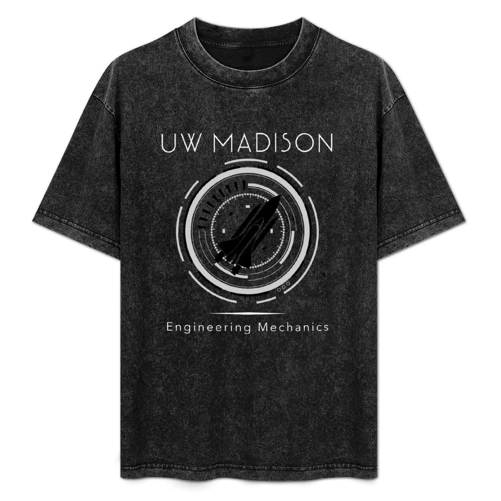 

UW Madison Engineering Mechanics T-Shirt Large Size Casual Short Sleeve Top