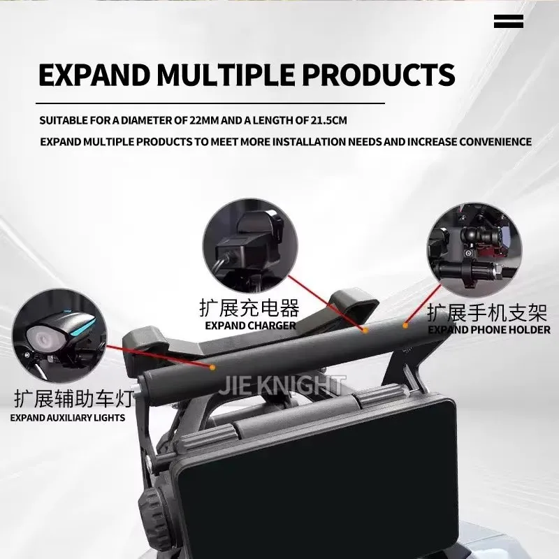 For ZONTES 368G 368-G G368 Motorcycle Accessories 22MM Driving Recorder GPS Phone Navigation Bracket Holder Aluminum Mount Stand