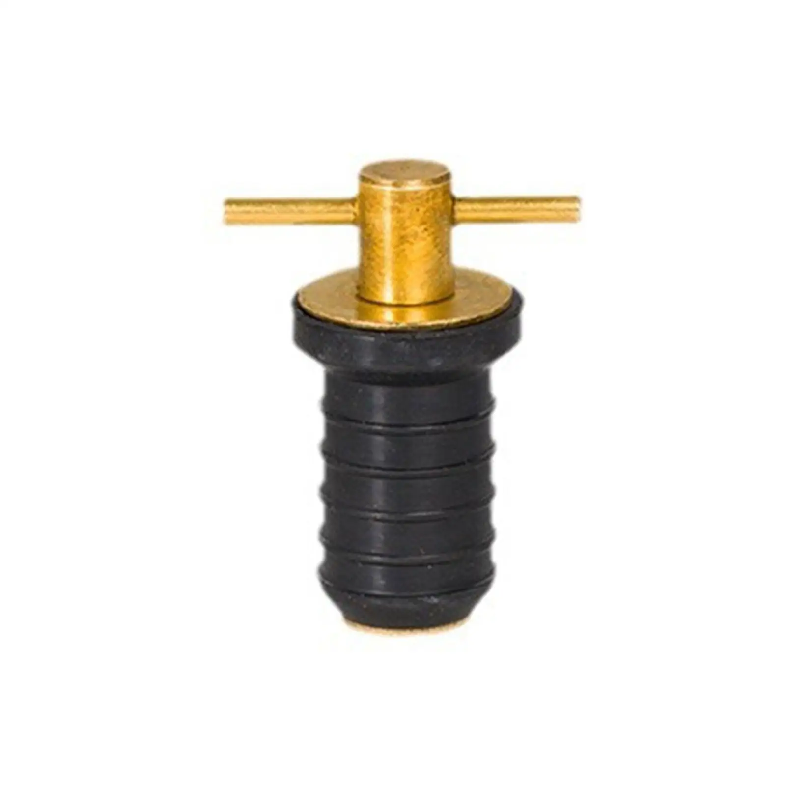 

Rubber Plug Brass Handle Drain Plug for Boats Yachts Kayaks Plumbing Spare Parts Assembly