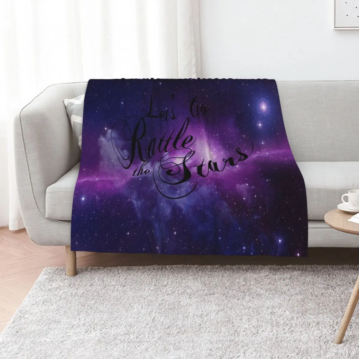 Let's Go Rattle The Stars - Throne of Glass Design Throw Blanket cosplay anime Beautifuls Travel Plush blankets ands Blankets