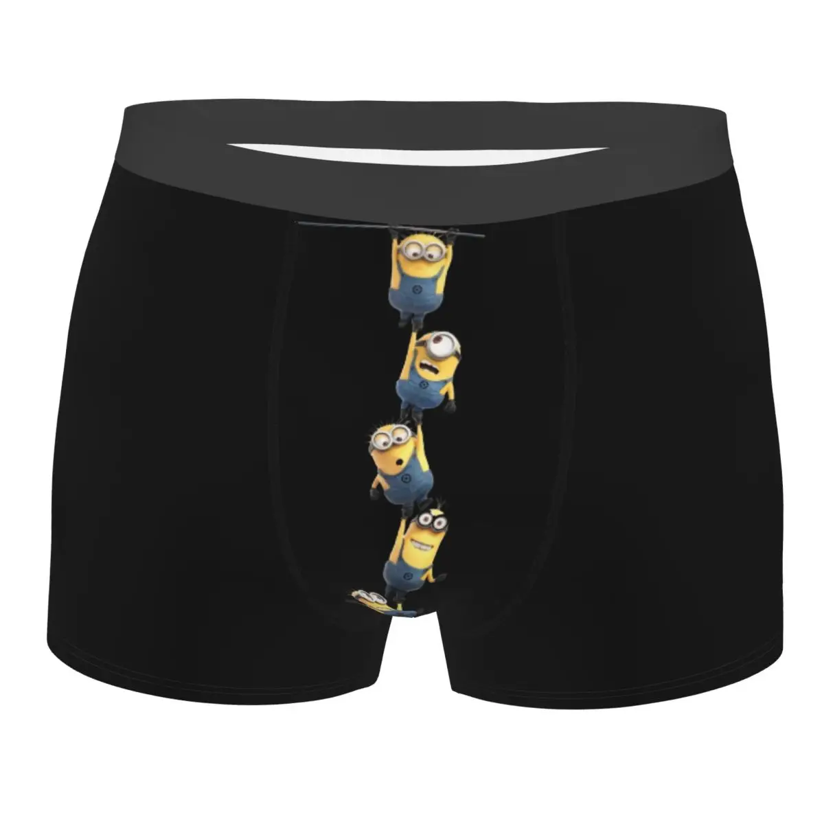 

Модные боксеры с героями мультфильмов в стиле аниме M-Minions, шорты, мужские трусы, эластичные трусы, нижнее белье