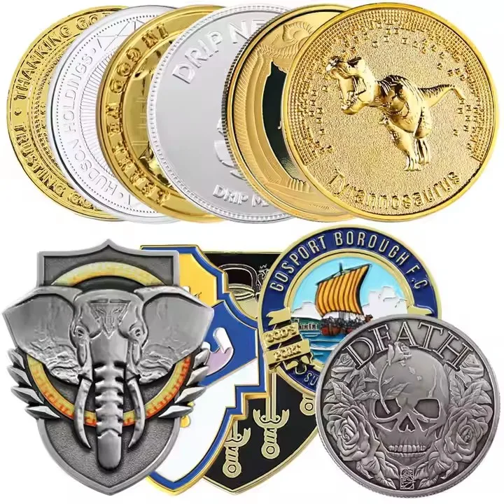 Manufacture Free Design Your Enamel Collection Souvenir Coins Commemorative Metal Coin Custom Zinc Alloy Challenge Coin