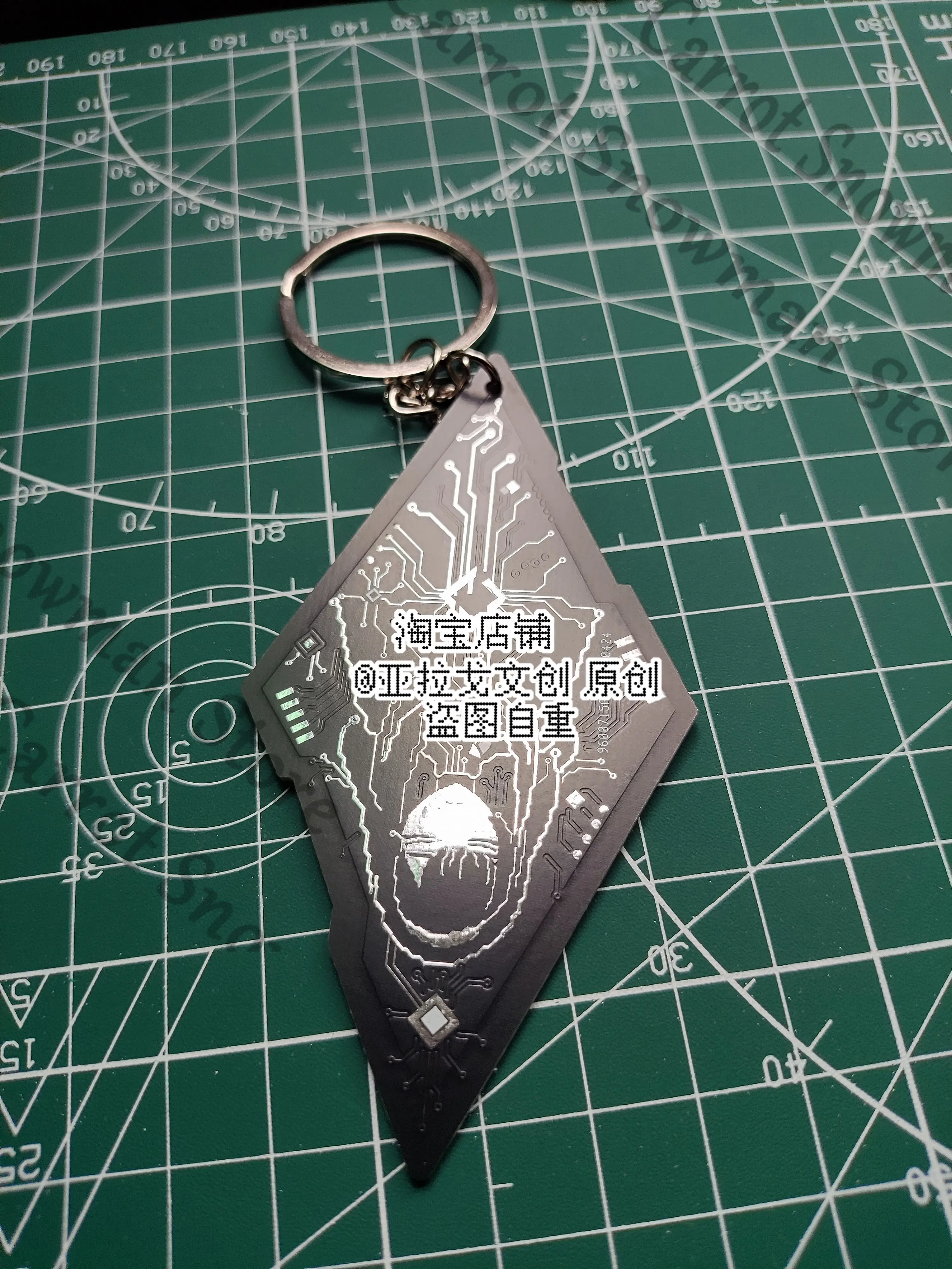 Arknights Priestess Anime Acrylic Bag Pendant Keychain Rhombus Keyring Cospaly Cartoon Gift Decorate