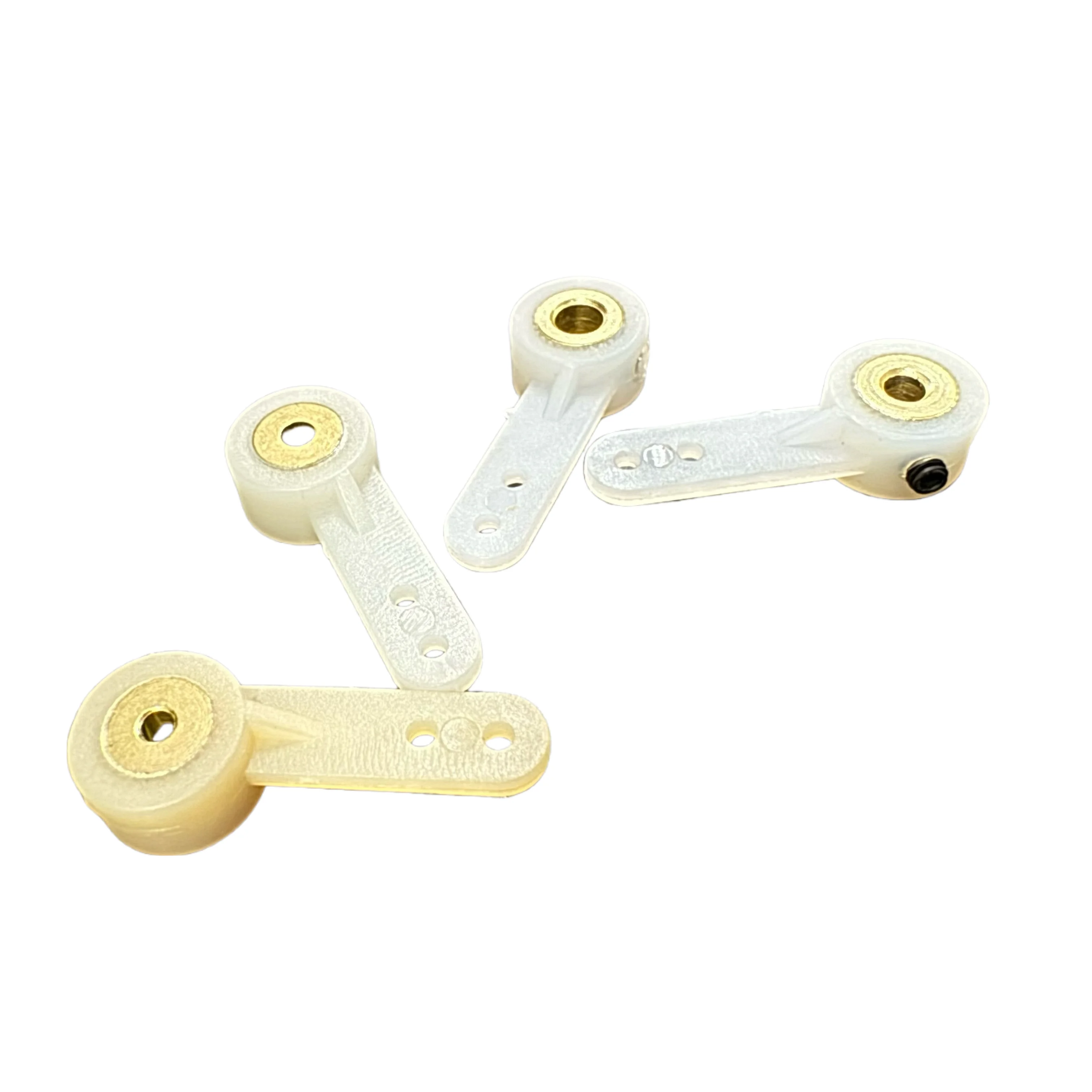 Bras de gouvernail de diamètre 2.1/2.6/3.1/4.1mm, bras de direction de train d'atterrissage, accessoires de bricolage pour pièces d'avions RC 4 pièces
