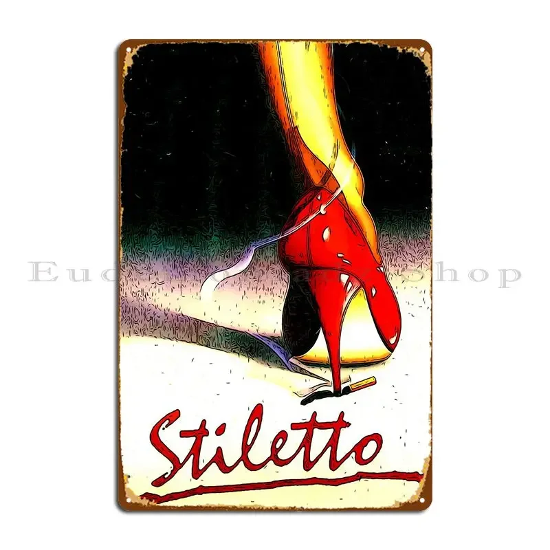 High Heels Fashion Poster Metal Plaque Garage Custom Party Personalized Cinema Tin Sign Poster