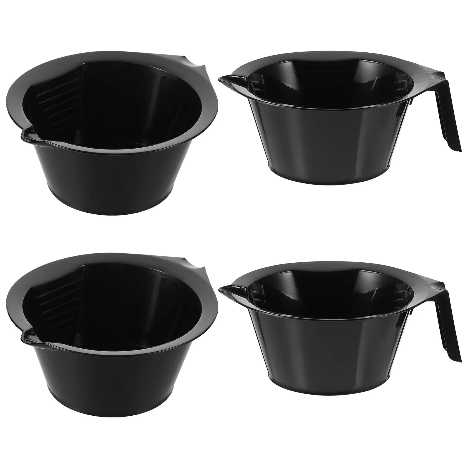 

5pcs Hair Dye Mixing Bowls Oil Tint Salon Home Use Stackable Handle Styling Accessories Resistant Color Bowl
