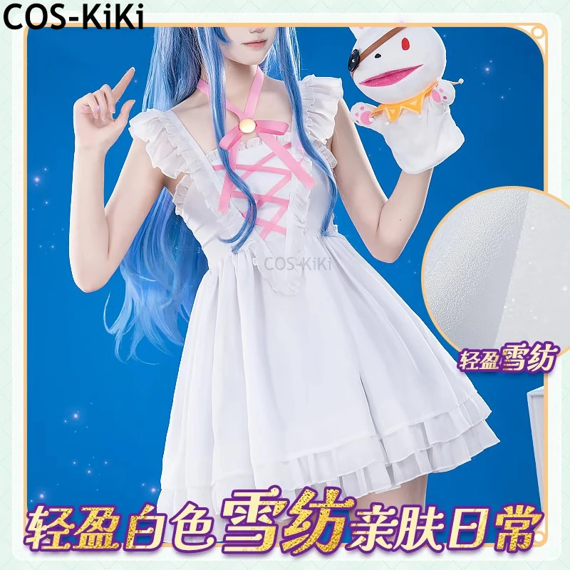 COS-KiKi Date A Live Yoshino Playful And Cute Dress Uniform Cosplay Costume Halloween Carnival Party Role Play Outfit Women