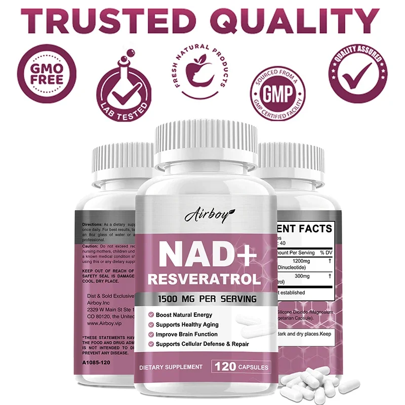 

Добавки NAD+ Resveratrol — естественная энергия, антивозрастное и сотовое здоровье, укрепляет иммунную системуSupplementsSuppleme