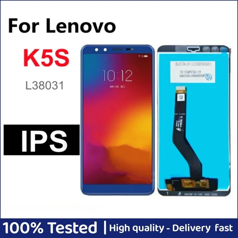 

5.7" For Lenovo K5S LCD Display Touch Screen Digitizer Assembly For Lenovo L38031 K5s K5 S lcd