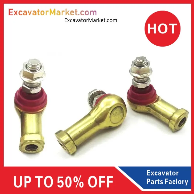 

For excavator Excavator throttle lever cable ball joint copper head for Hyundai Daewoo SK for CATERPILLAR CAT for Hitachi ZX PC