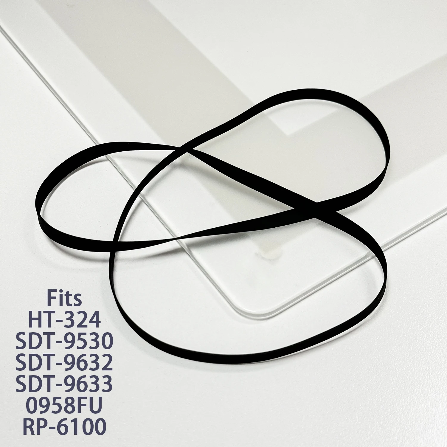 Flat Drive Belt Fits HITACHI HT-324 SDT-9530 SDT-9632 SDT-9633 SOUNDESIGN 0958FU SHARP RP-6100 Turntable Platter Belt Repair