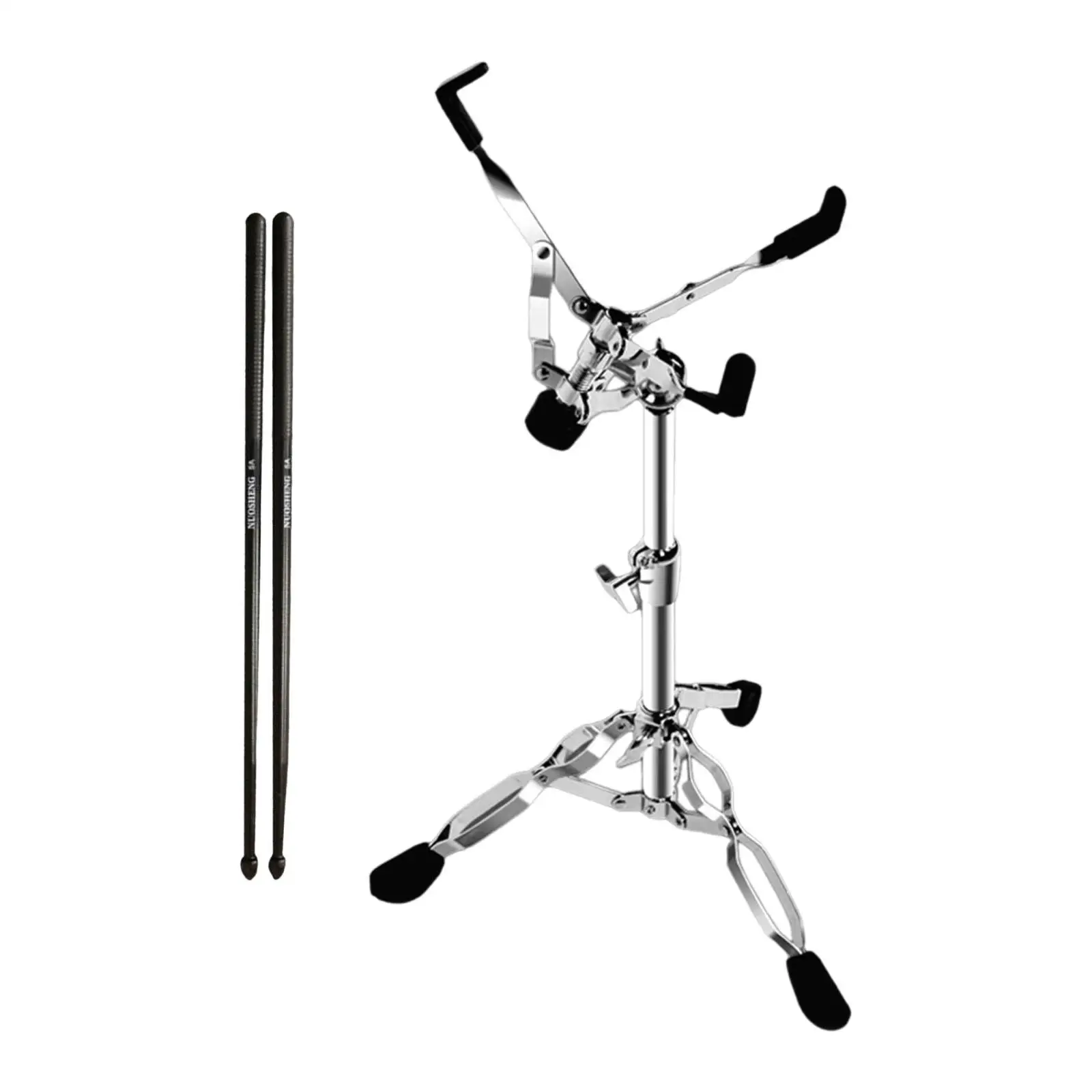 

Snare Drum Stand Extended Height 42-65cm Fit 12-14 inch Dia Snare Drum Instrument Holder for Stage Performance Studio Concert