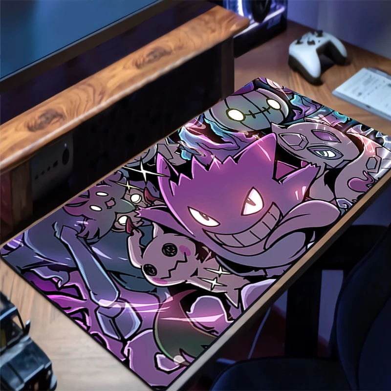 Tappetino per mouse Laptop antiscivolo Esports Laptop da ufficio P-Pokemons P-Pikachus Tappetino per mouse Giocatore di gioco Tappetino per mouse Accessori per PC Tappetino per tastiera