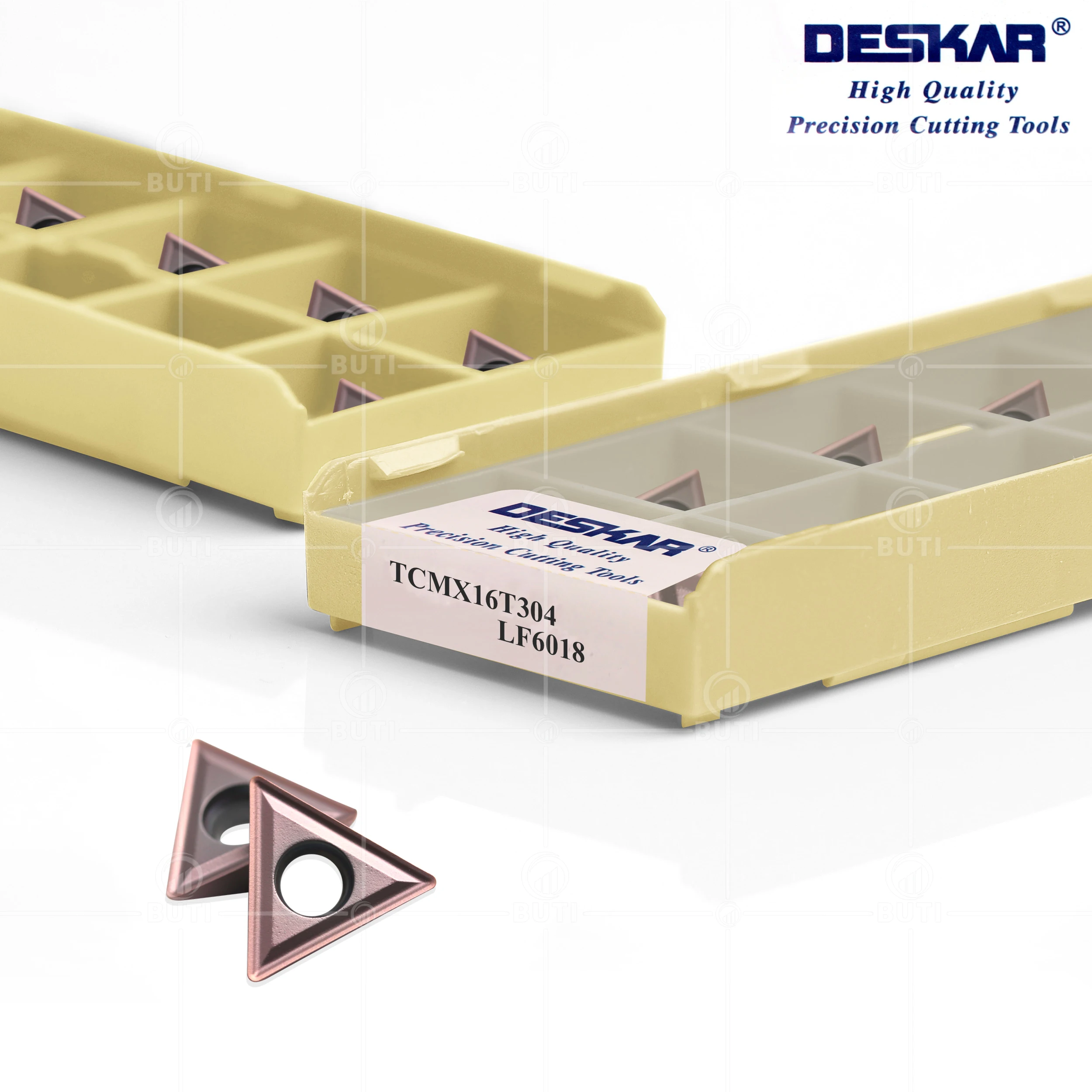 DESKAR 100% originale TCMX110204 muslimt LF6018 tornio CNC inserti per tornitura utensili in metallo duro per la lavorazione dell'acciaio inossidabile