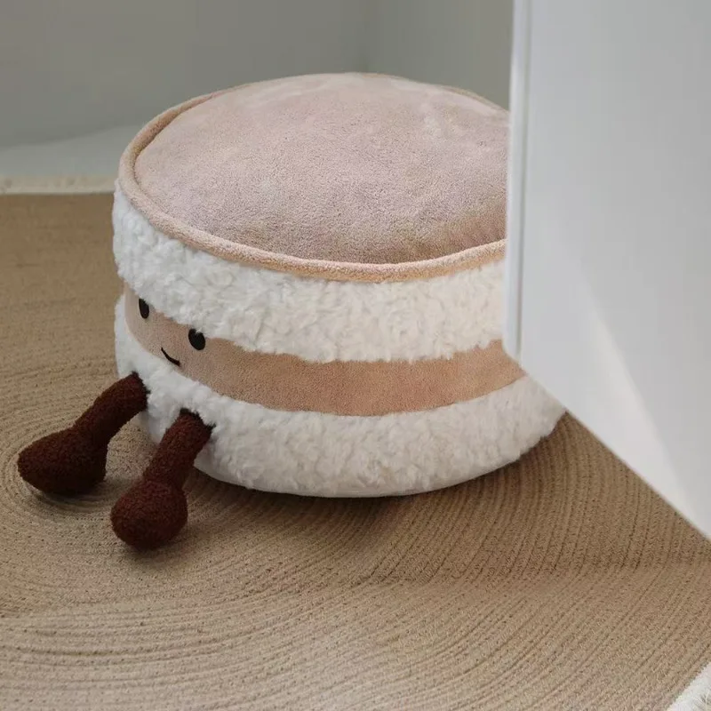 Cute Bread Stool Living Room Tatami Futon Washable Parent-child Home Decorative Kids Stools Floor Cushion